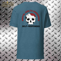Mental Health Awareness Self Responder Skull T-Shirt